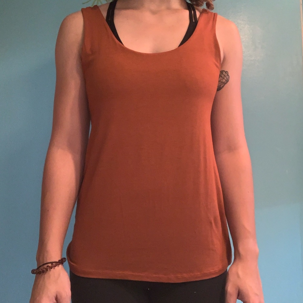Rusty orange tank top